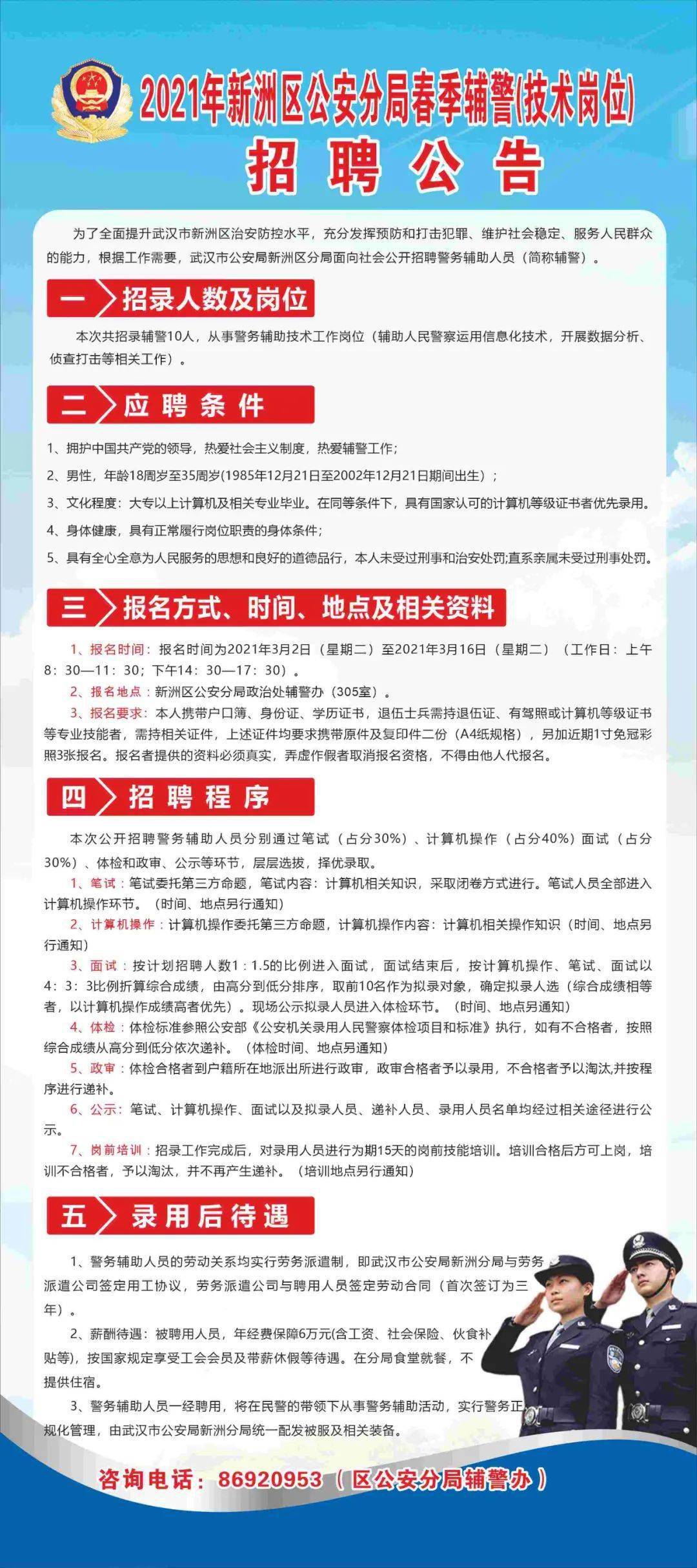 昌邑區公安局最新招聘細節全面解析