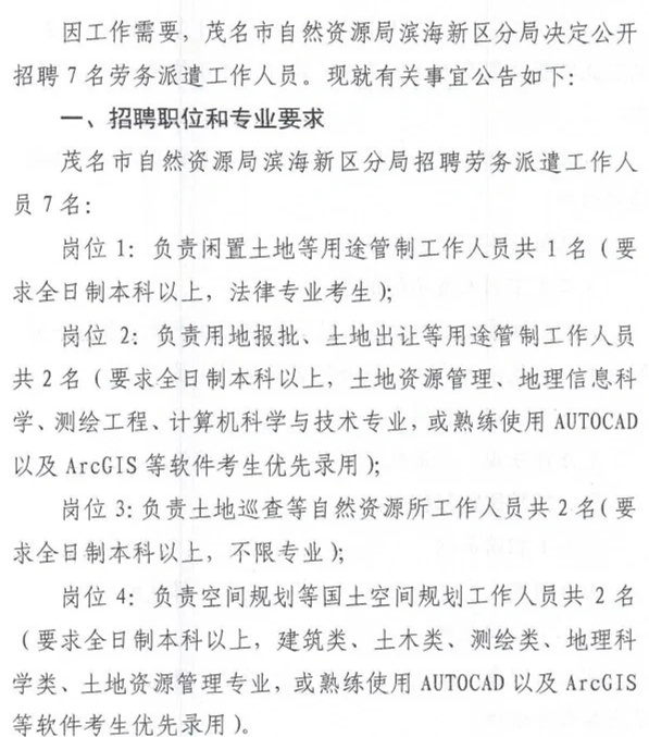 膠南市自然資源和規劃局招聘啟事概覽